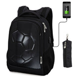 back to school Orthopedic School Bag For Boys 3D Football Backpacks Students USB Charging Multifunctional Bagpack Teenagers Bookbag Mochilas