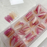 Gel X Nails Extension System Full Cover Sculpted Base Color Stiletto Medium False Nail Tips 240pcs/box