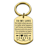 Birthday Valentine Day Keychain Gifts for Boyfriend Husband My Man I love you Couples Keyring for Man Wedding Gifts