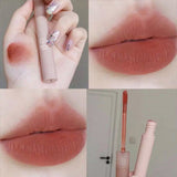 Xpoko 6 Colors Nude Liquid Lipsticks Waterproof Velvet Matte Lip Gloss Long Lasting Non-Stick Cup Lip Tint Makeup Pigment Cosmetics