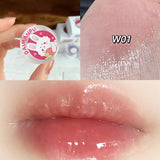 Xpoko Jelly Lip Gloss Mirror Water Lip Glaze Glass Lipstick Flushed Cheeks Liptint Sparkling Moisturizing Transparent Colored Lip Mask