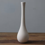 Xpoko Abstract Vases Art Ceramic Crafts  Simplicity Vase Decoration Home Photography Props White Narrow Vase