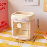 Back to school 1PC Kawaii Pen Pencil Holder Brush Storage Container Desk Organizer Multifunction Desktop Organizer Stationery Office Supplies