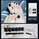 Back to school 2023 New Full Diamond Phototherapy Wearing Nail and Toe Nail Enhancements Removable Nail Clips In Stock, One Box of 24 Pieces