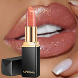 Xpoko Handaiyan Waterproof Nude Glitter Lipstick Makeup Long Lasting Velvet Red Mermaid Sexy Shimmer Matte Lip Stick Cosmetic Beauty