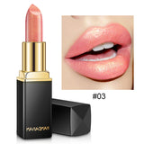 Xpoko Handaiyan Waterproof Nude Glitter Lipstick Makeup Long Lasting Velvet Red Mermaid Sexy Shimmer Matte Lip Stick Cosmetic Beauty