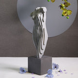 Modern Abstract Broken Arm Statue Sculpture Resin Wave Pattern Crafts Figurines for Interior Desktop Ornaments for Home Decor