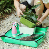 Xpoko Succulent Potting Mat Sturdy Indoor Transplanting Tarp Leak Proof Plant Repotting Mats Soil Change Gardening Mat For Home