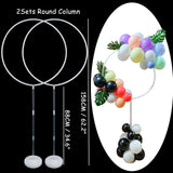 7/13/19tubes Led Balloon Holder Column Balloons Stand Stick Ballon Birthday Party Decorations Kids Adult Wedding Christmas Decor