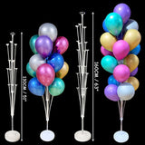 7/13/19tubes Led Balloon Holder Column Balloons Stand Stick Ballon Birthday Party Decorations Kids Adult Wedding Christmas Decor