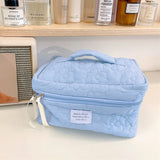 Back to school Ins Travel Cosmetic Bag Portable Beauty Storage Toiletry Bag Makeup Pouch Zipper Girl Toiletry Cases Candy Colored Storage Box