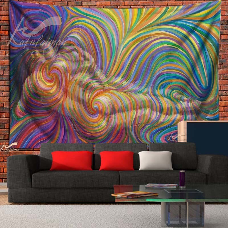 Psychedelic  Couple Lover Make Love Tapestries Unique Art Black Art Custom Living Room Decoration Gift Bedroom Dropshipping