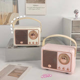 Xpoko home decor room decor bedroom decor office decor Mini Retro Radio Speaker