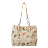 Back to school Women's Tote Bag 2023 New Fashion Trend Large Capacity Flower Handbag Casual Shoulder Bag