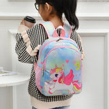 2022 Trendy Cartoon Backpack Children Cute Unicorn Schoolbag New Primary School Mermaid Backpack Large Capacity Kindergarten Bag
