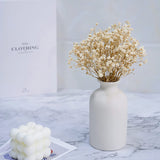 Xpoko Ceramic Vase, Dry Flower Vases, Classic White Ceramic Vases, Modern Farmhouses, Living Room Decoration,Ideal Shelf,Gifts