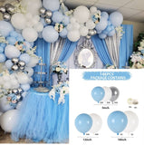 Blue Metallic Balloon Garland Arch Kit Birthday Party Decor Confetti Latex Balloon For Wedding Kids Baby Shower Party Decoration