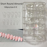 120pcs/box Instant Soft Gel Nail Tips Sculpted Coffin Stiletto Full Cover Press On Nail Tips Soak Off Salon Custom Nails