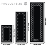 New Soft Kitchen Mats Black Outdoor Indoor Mat Easy Clean Carpets For Home Decor Anti-slip Area Rugs Super Comfortable Carpet