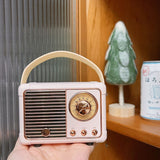 Xpoko home decor room decor bedroom decor office decor Mini Retro Radio Speaker