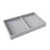 back to school Soft Velvet  Jewelry Tray Case Jewelry Display Storage Box Portable Ring Earrings Necklace Organizer Jewelry Holde Box