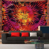 Sun Indian Mandala Tapestry Wall Hanging Boho decor macrame hippie Witchcraft Tapestry  Beach Towel Rectangle  Tablecloth