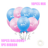 Xpoko Baby Shower Boy or Girl Balloons Gender Reveal Party Decorations  Baby Boy Shower Decor