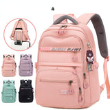 back to school Girl School Backpack Youth Large Capacity Backpacks Nylon Schoolbag Daypack Multi Pockets Casual Rucksack Travel Bag