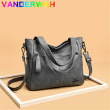 Back to School Quality Women's Leather Top Handle Bags Female Shoulder Sac Tote Shopper Bag Bolsa Feminina Designer Handbags For Woman