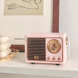 Xpoko home decor room decor bedroom decor office decor Mini Retro Radio Speaker