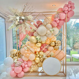 Xpoko Macaron Apricot Balloon Garland Arch Kit Wedding Birthday Party Decoration For Home Baby Shower Rose Gold Confetti Latex Balloon