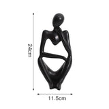 Thinker Statue Abstract Figure Sculpture Desktop Ornament Resin Statue Home Crafts Home Decoration Modern Figurines for Interior