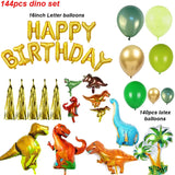 Dinosaur Party Supplies Little Dino Party Theme Decorations Banner Balloon Set for Kids Boy 1st Birthday Party Baby Shower decor