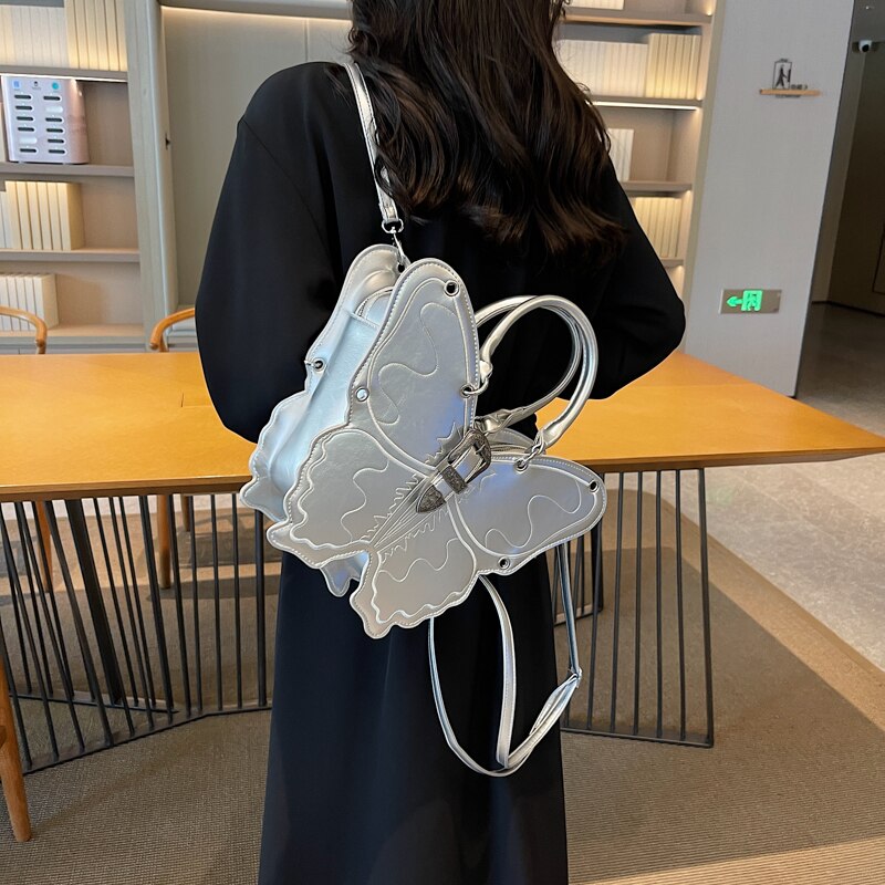 Xpoko Female Bags on Sale 2023 High Quality Small Crossbody Bag for Women Butterfly Shape Embroidery Handbag Girl Trend Messenger Bag