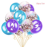 5pcs Mermaid Party Decor Ballons Mermaid Tail Foil Balloons Kids Birthday Party Decor Supplies Baby Shower Decor Helium Globos