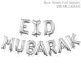 EID Mubarak Moon Balloon Background Set Ramadan Decoration For Home Islamic Muslim Party Backdrop Set EID Al Adha Ramadan Kareem