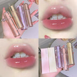 Xpoko Mirror Surface Water Lip Gloss Lip Glaze Transparent Glass Waterproof Liquid Lipstick Pink Clear Tint Makeup Lasting Cosmetics