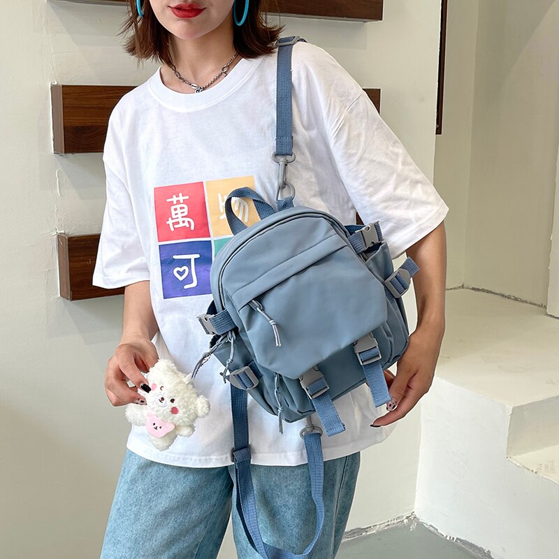 Xpoko 2023  Women Shoulder Bag for Teenage m2 Girls Multi-Function Small Bagpack Ladies Travle School Backpacks