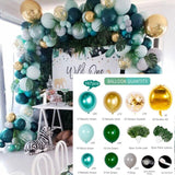 Green Balloon Garland Arch Kit Wedding Jungle Safari Birthday Party Decorations Kids Baby Shower Ballon Baloon Decor