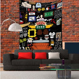 Friend Tapestry TV Central Perk Souvenier Wall Hanging Dorm Decor Large Wall Tapestry Gift  Dropshipping home decor