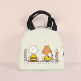 Xpoko Snoopy Kawaii Spike Woodstock Cartoon Bento Bag Cosmetic Bag Convenient Storage Handbag Printing Lunch Box Bag