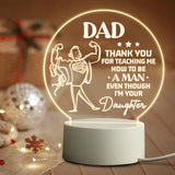 fathers day gifts from daughter Father's Day Birthday Thanksgiving Gifts For Dad From Daughter Son Personalized Acrylic 3D LED Night Light Bedroom Decoration