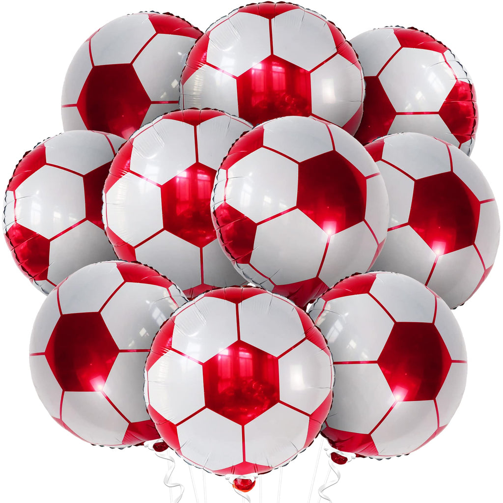 10 Pack 18 Inch Football Basketball Foil Balloons Toy Sports Themed Party Boys Girls Birthday Kids Bath Graduation Decorations