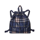 Women's Plaid Backpack 2022 New Nylon Travel Shopping Daypack Female Shoulder Bags Casual Flower Rucksack Student School Bags