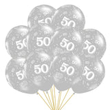 1Set Made in 1992 1982 1972 Balloons for 30th 40th 50th Birthday Gold Silver Rose Ballon for Wedding Anniversary Decoration