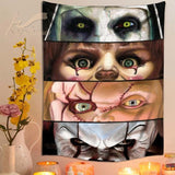 Horror Tapestry Satanism Room Tapestries Polyester Wall Decor  Wall Hanging Game Wall Art Home Dormitory Decoration Accessories