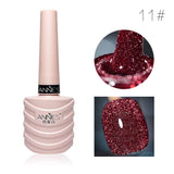 15ml Glitter Reflective Gel Nail Polish 13Color Christmas Red Pink UV LED Gel Varnish Soak Off Nail Gel Nail Polish for Manicure