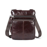 2022 New Men's shoulder bag leather men's bag casual classic retro cowhide shoulder messenger small bag men's messenger bag