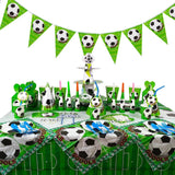 Football Balloons Birthday Party Decoration Foil Globos Kids Boy Number Balloon Ball Soccer Sports Theme Party Supplies