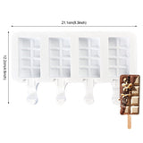 Xpoko Silicone Ice Cream Mold DIY Chocolate Dessert Popsicle Moulds Tray Ice Cube Maker Homemade Tools Summer Party Supplies